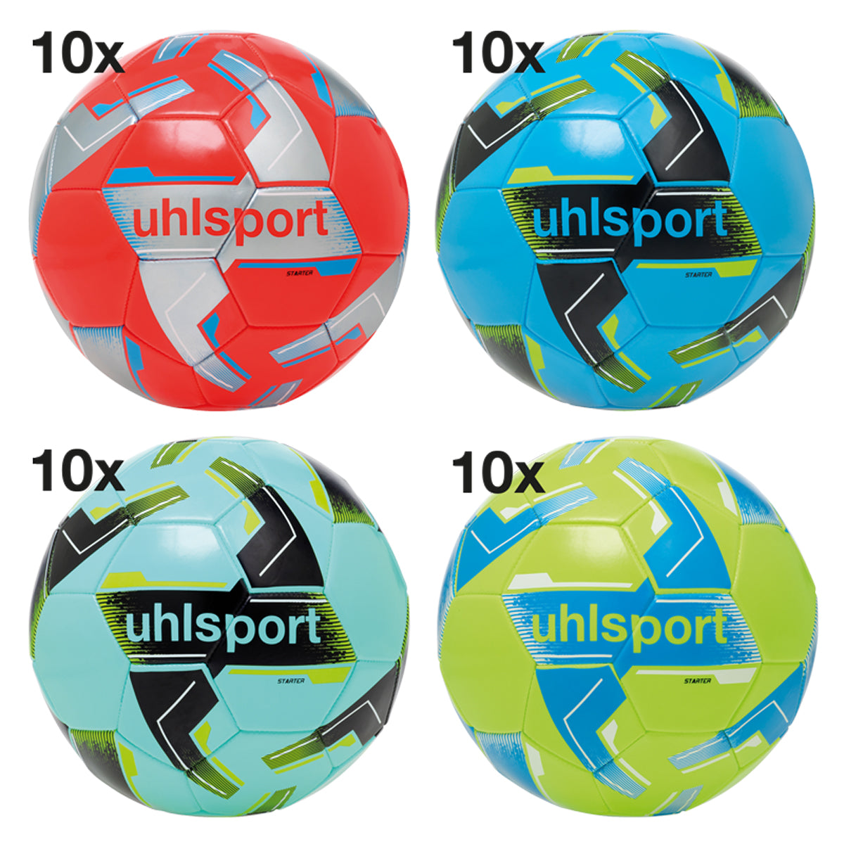 STARTER LOT (4x10 balls assort.) color assorted