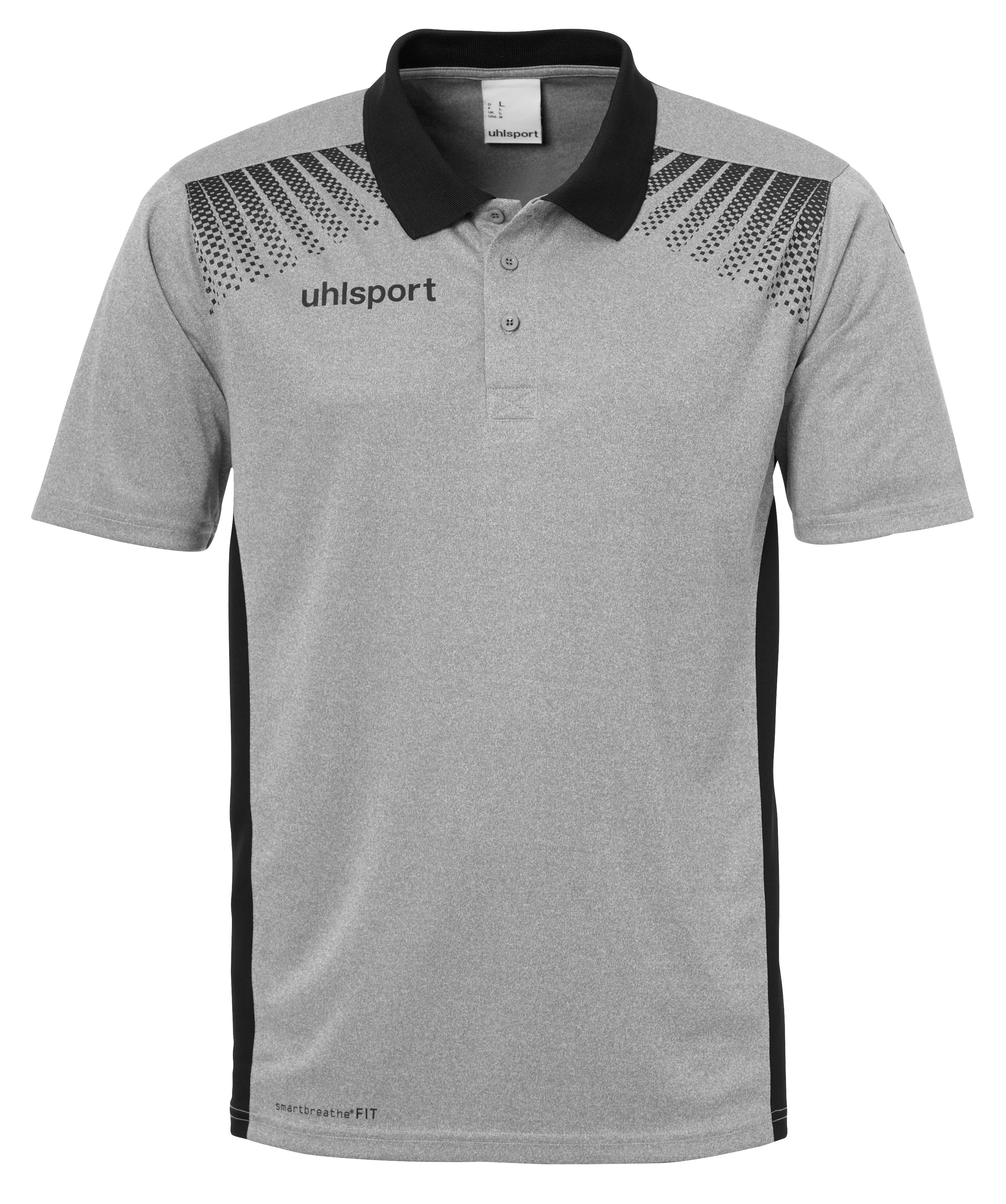 GOAL POLO SHIRT dark grey mélange/black