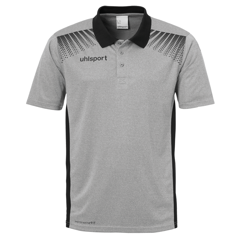 GOAL POLO SHIRT dark grey mélange/black