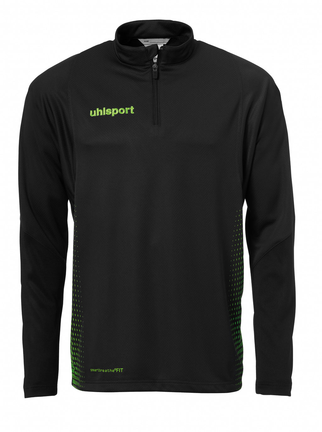 SCORE 1/4 ZIP TOP black/fluo green