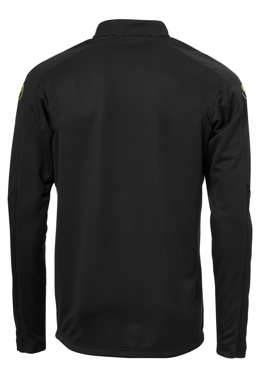 SCORE 1/4 ZIP TOP black/fluo green
