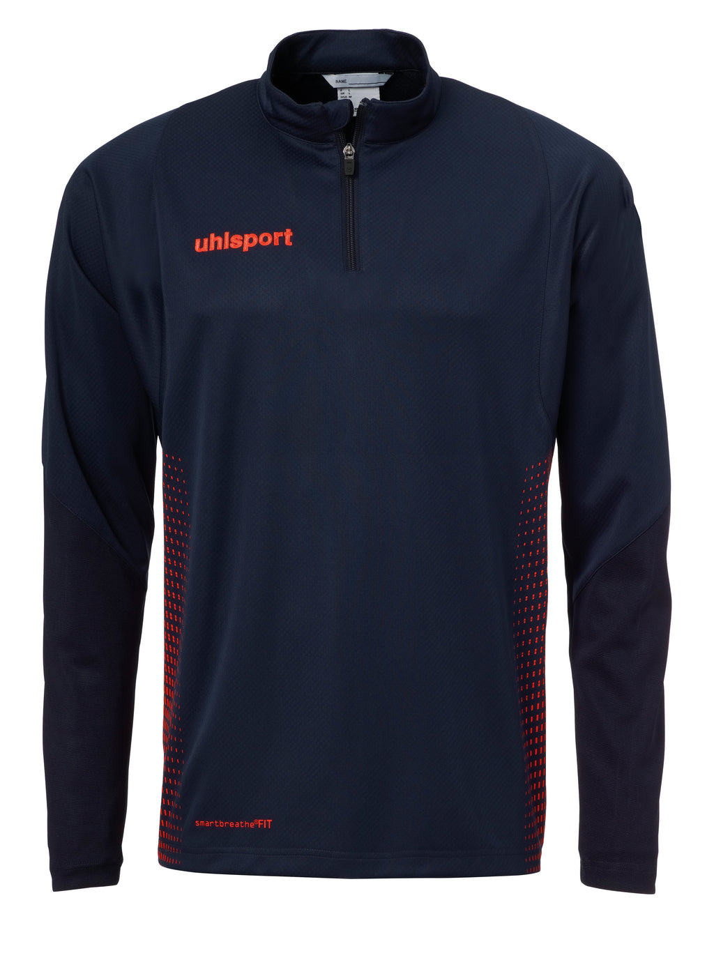 SCORE 1/4 ZIP TOP navy/fluo red
