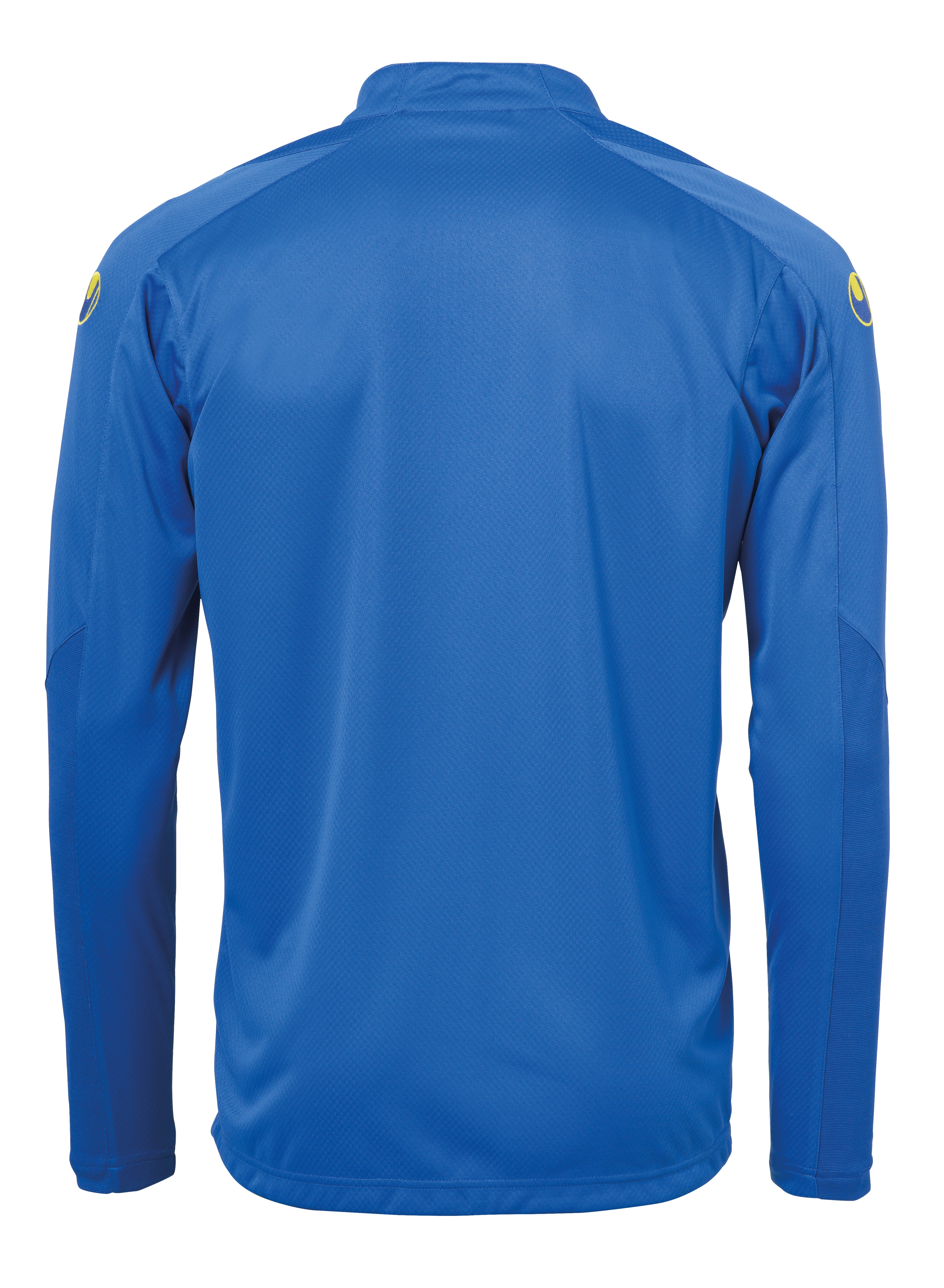 SCORE 1/4 ZIP TOP azure blue/lime yellow
