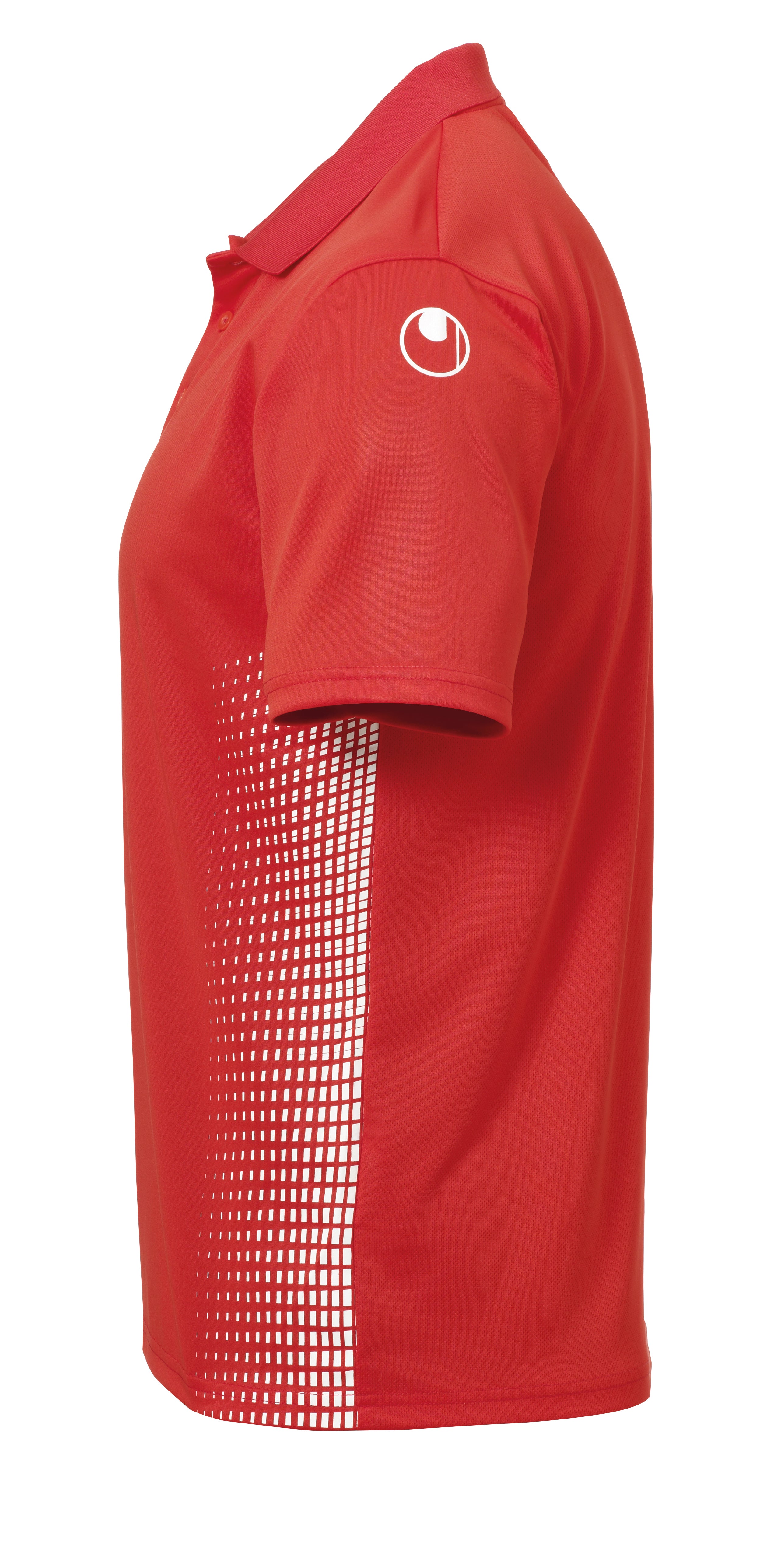 SCORE POLO SHIRT red/white