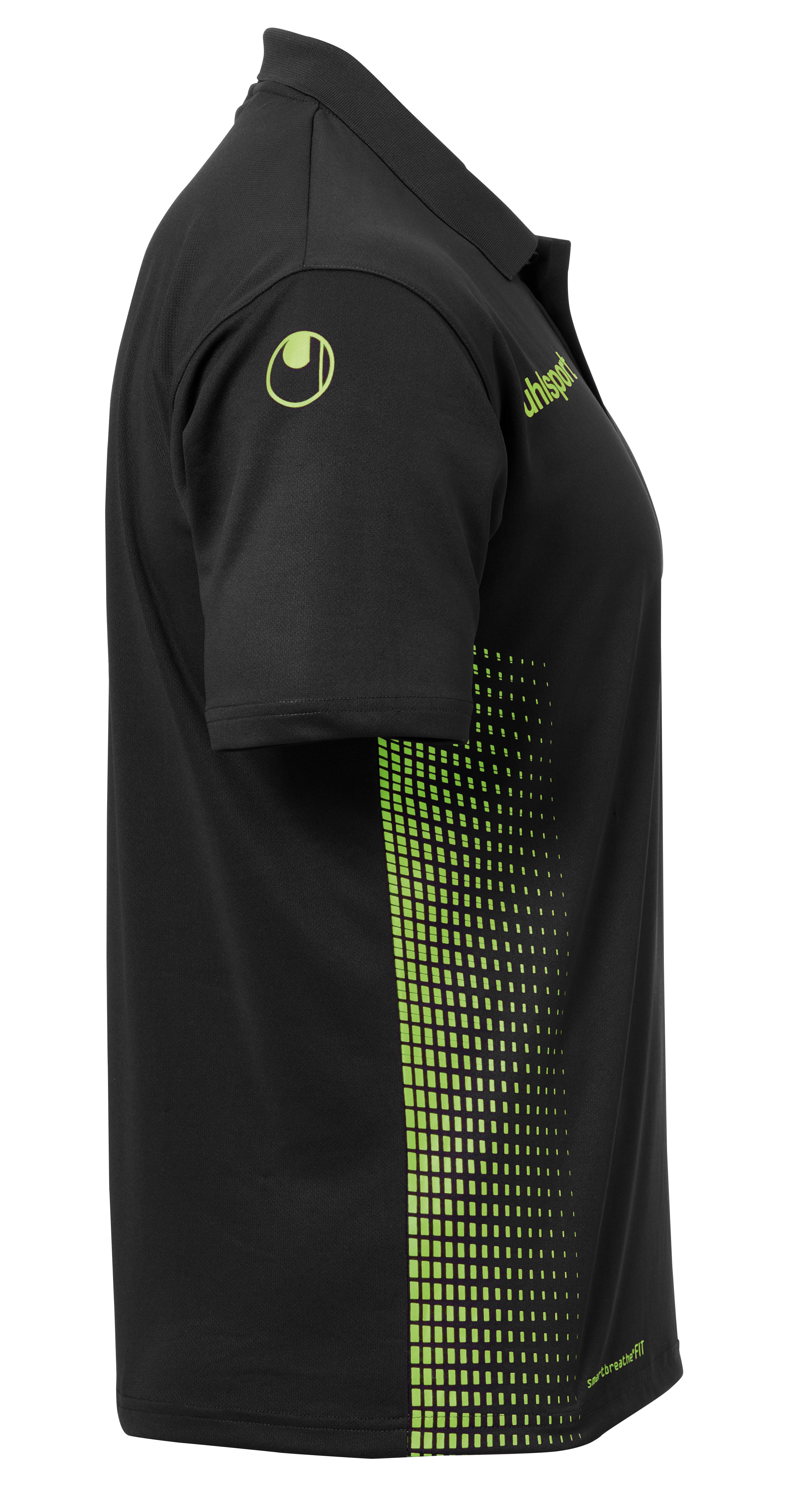 SCORE POLO SHIRT black/fluo green
