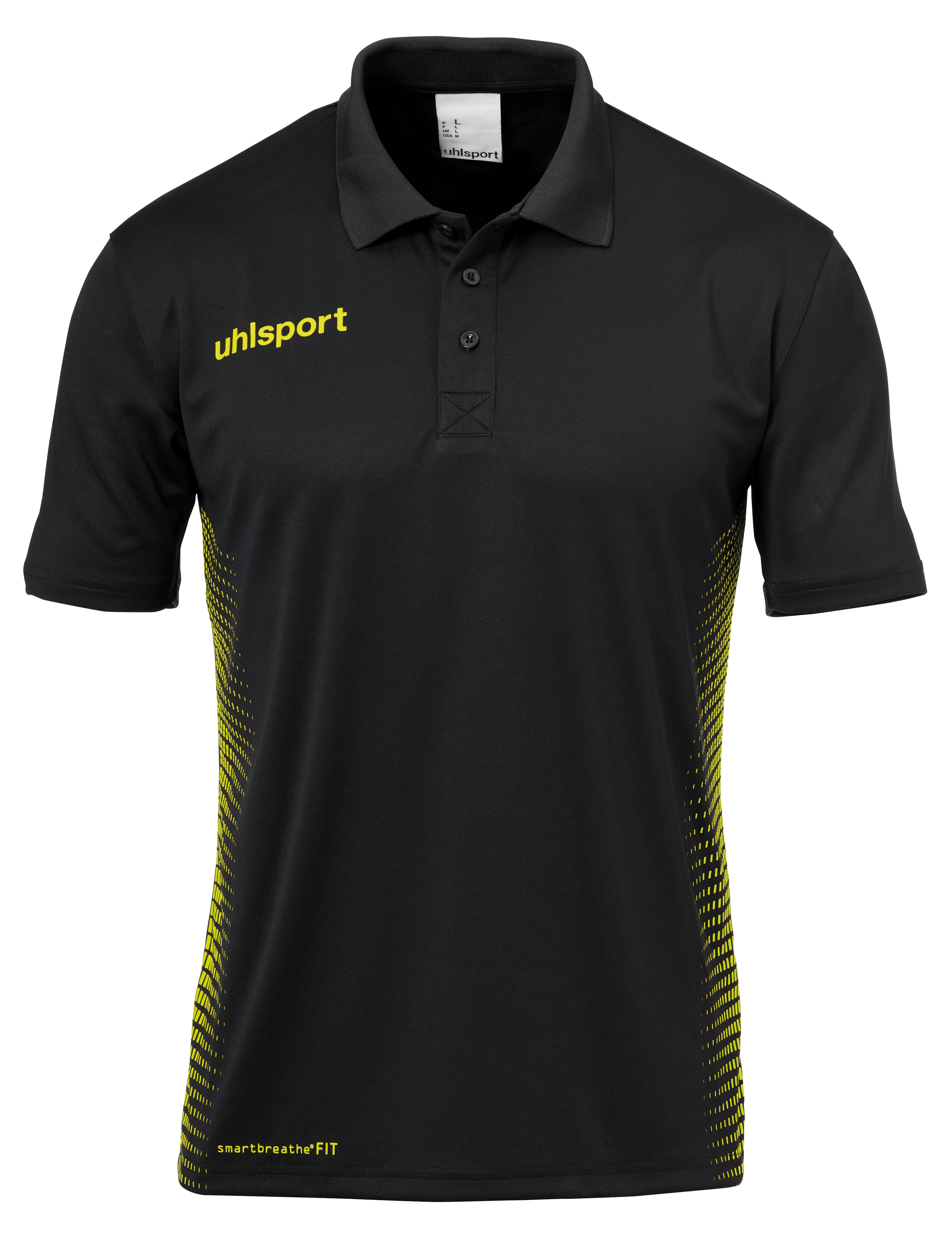 SCORE POLO SHIRT black/fluo yellow
