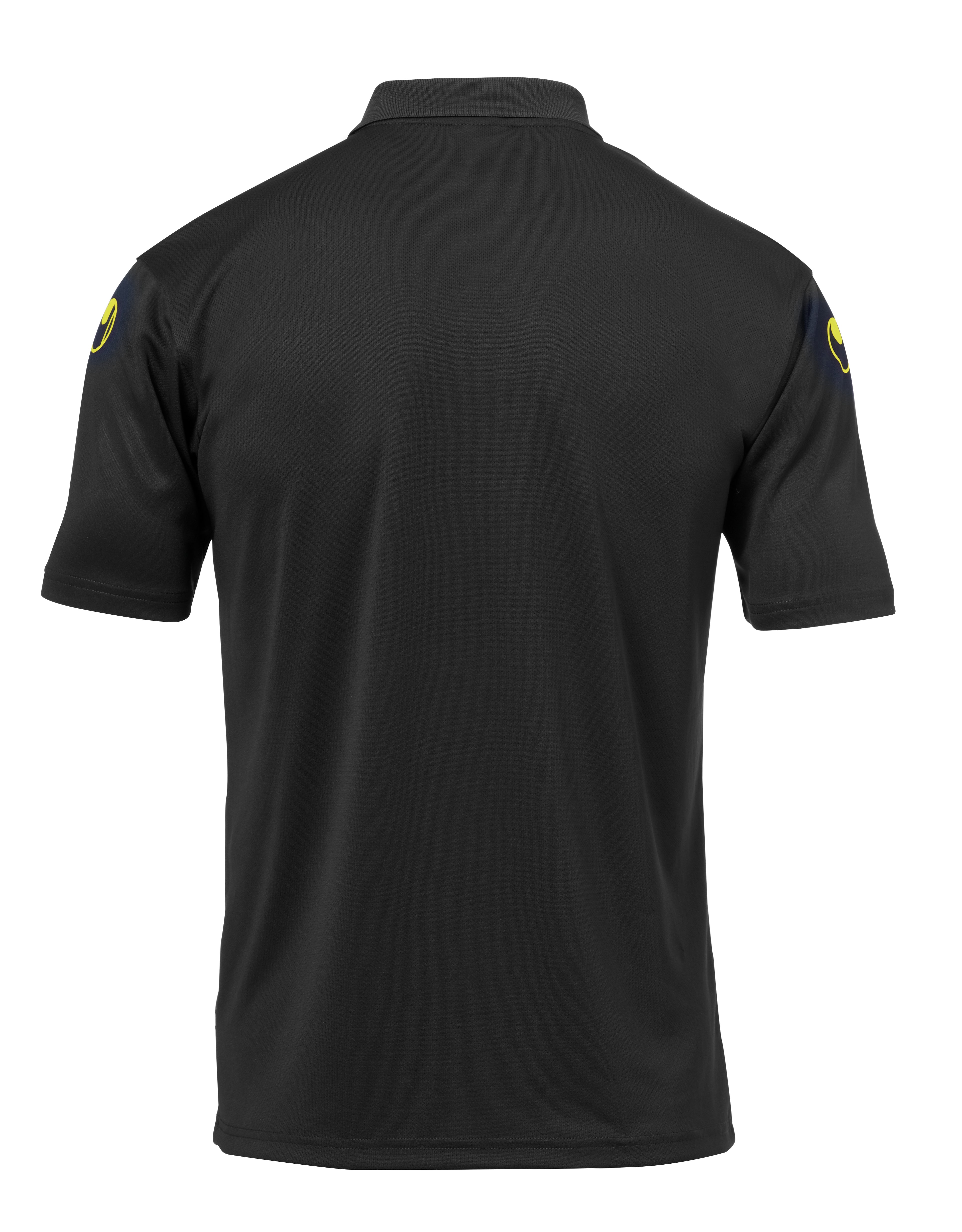 SCORE POLO SHIRT black/fluo yellow