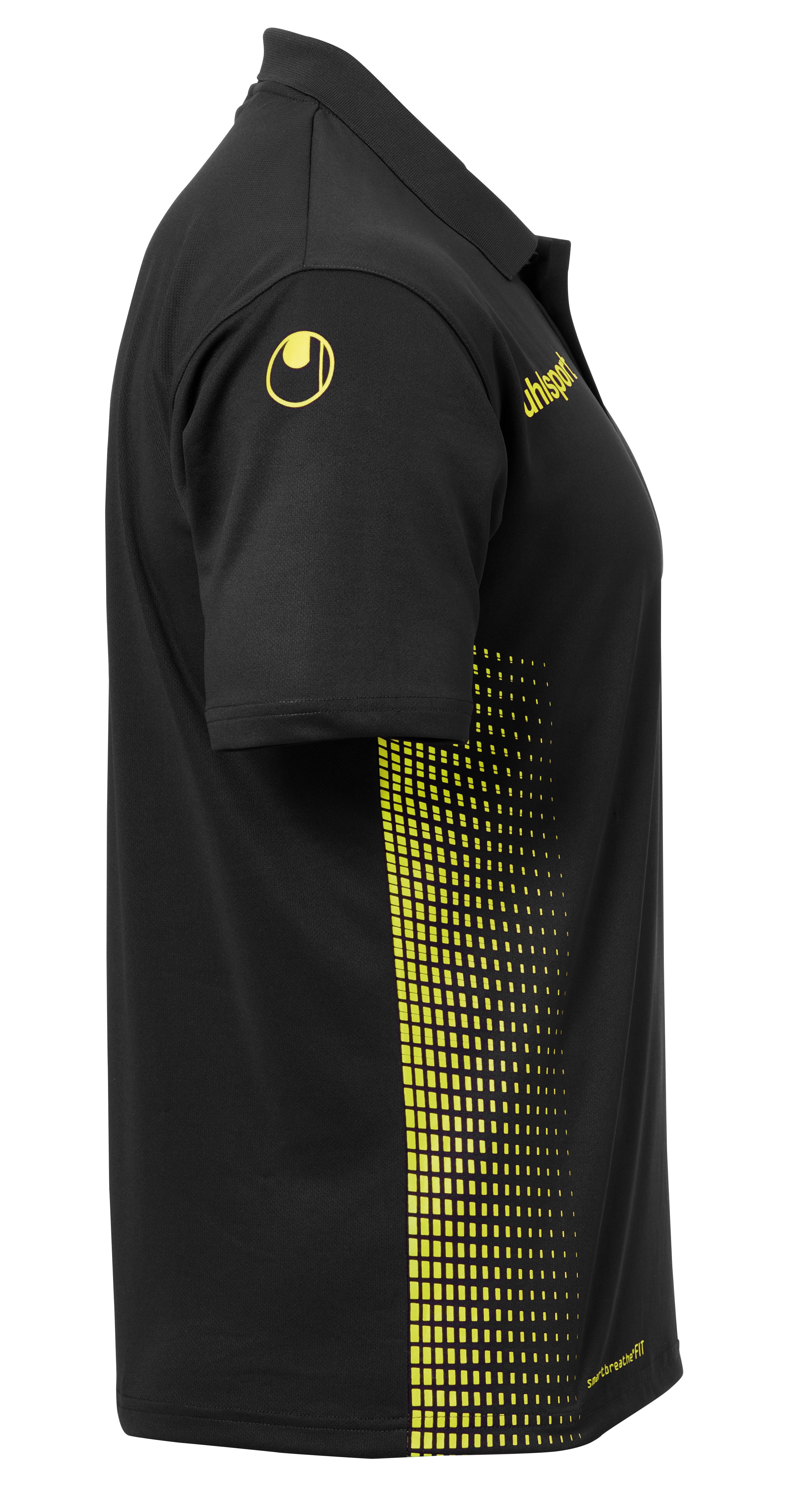 SCORE POLO SHIRT black/fluo yellow