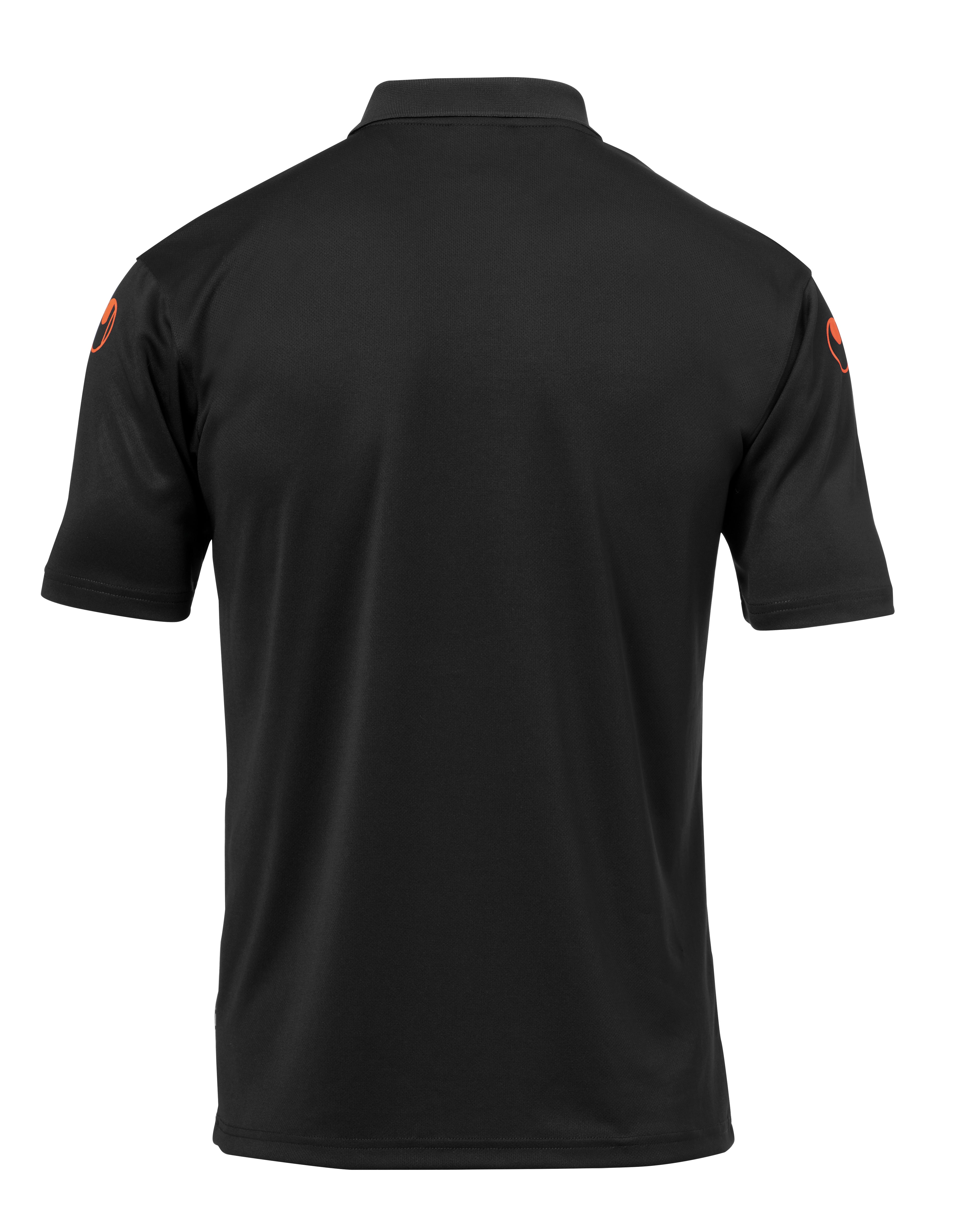 SCORE POLO SHIRT black/fluo orange