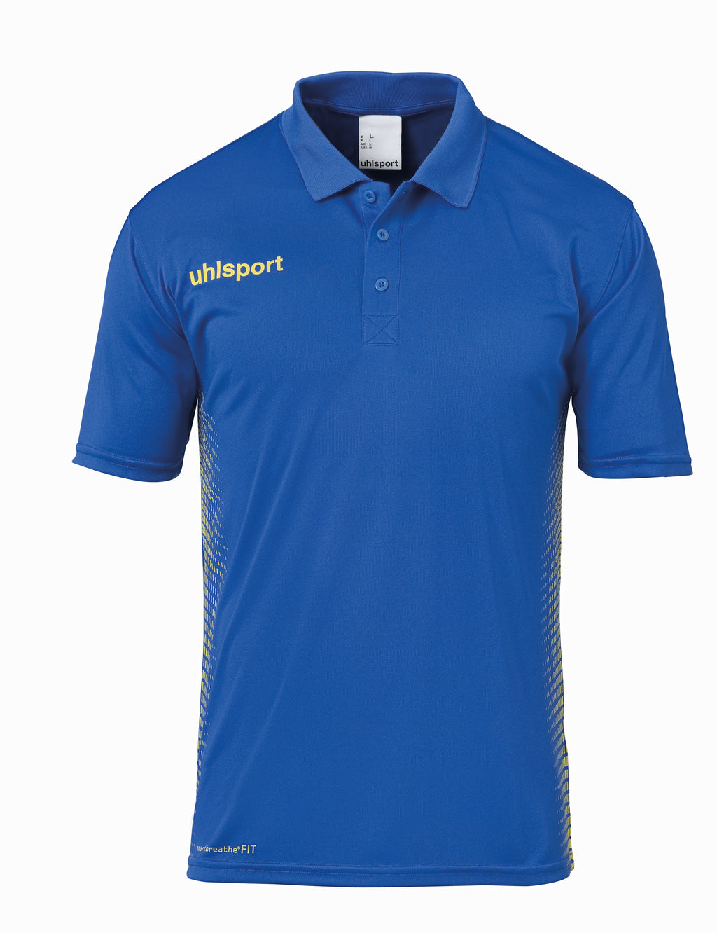 SCORE POLO SHIRT azure blue/lime yellow
