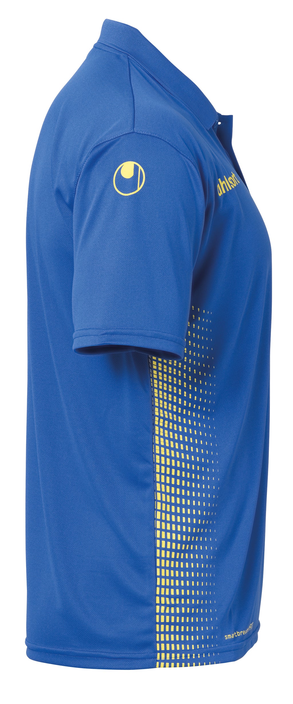 SCORE POLO SHIRT azure blue/lime yellow