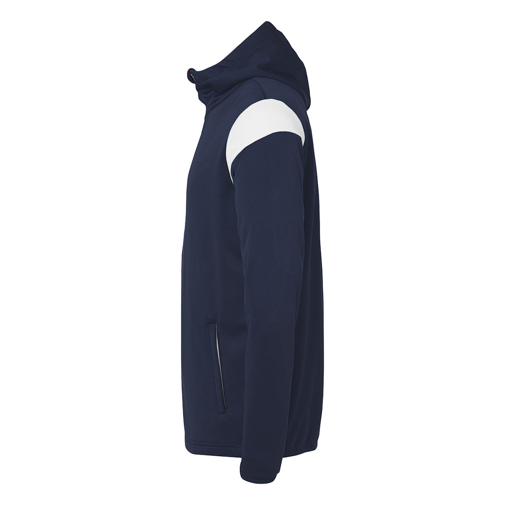 Squad 27 Track hood jacket navy/white