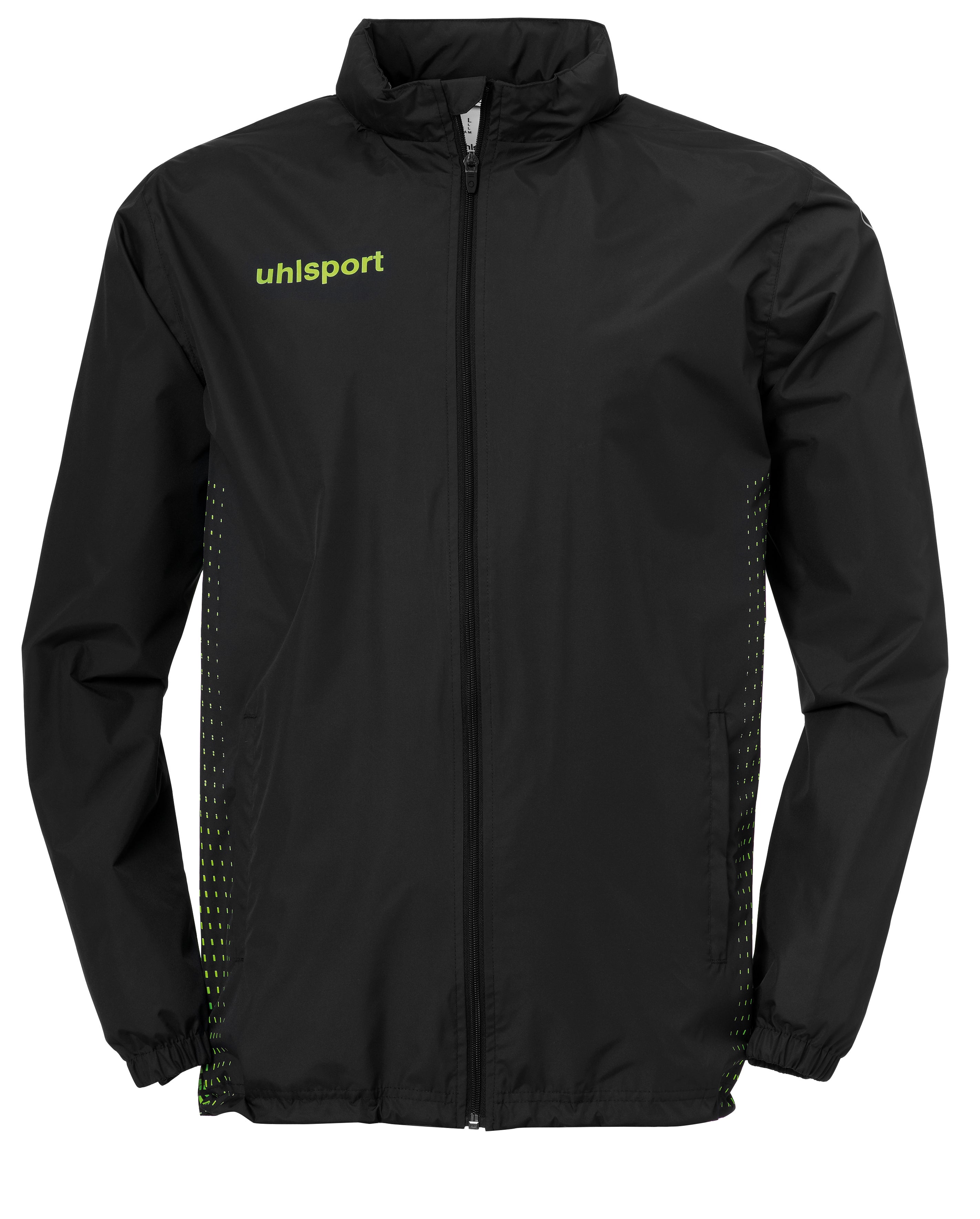 SCORE RAINJACKET black/fluo green