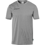 dark grey mélange/black
