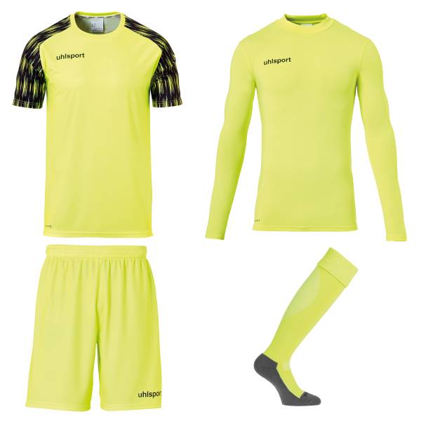 REACTION GOALKEEPER SET fluo yellow/black