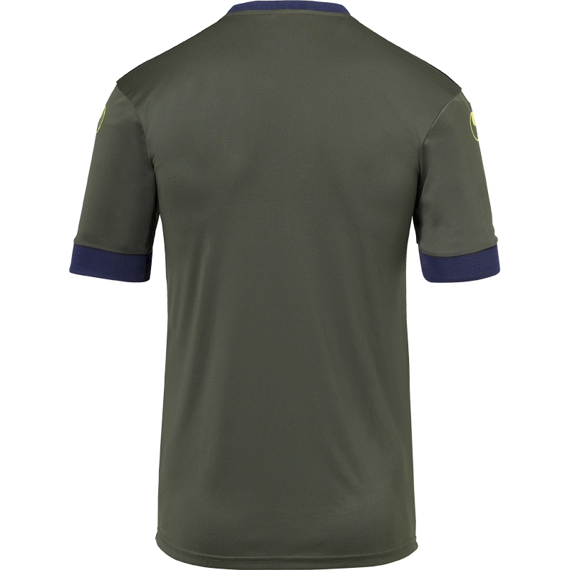 OFFENSE 23 SHIRT SHORTSLEEVED dark olive/navy/fluo yell