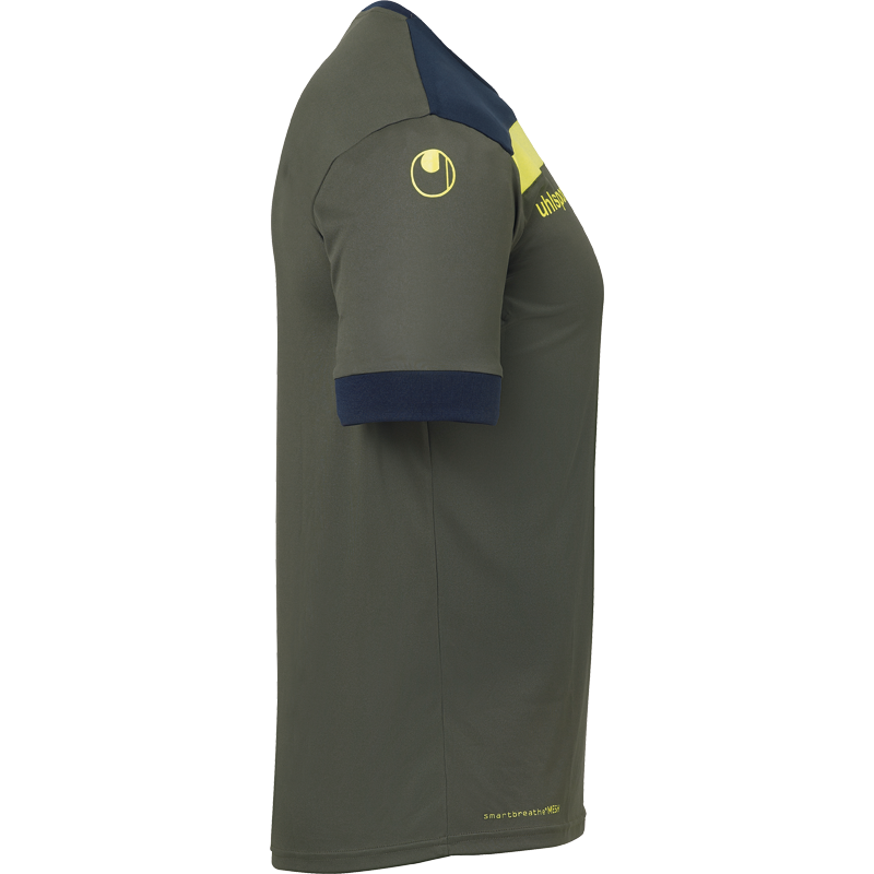 OFFENSE 23 SHIRT SHORTSLEEVED dark olive/navy/fluo yell