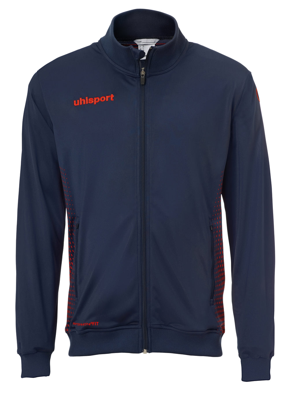 SCORE TRACK JACKET navy/fluo red