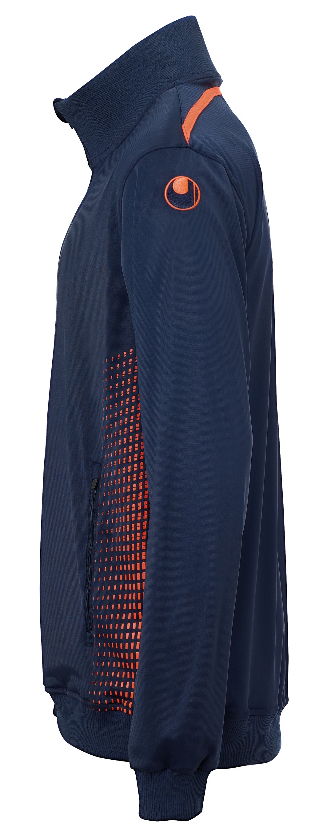 SCORE TRACK JACKET navy/fluo red