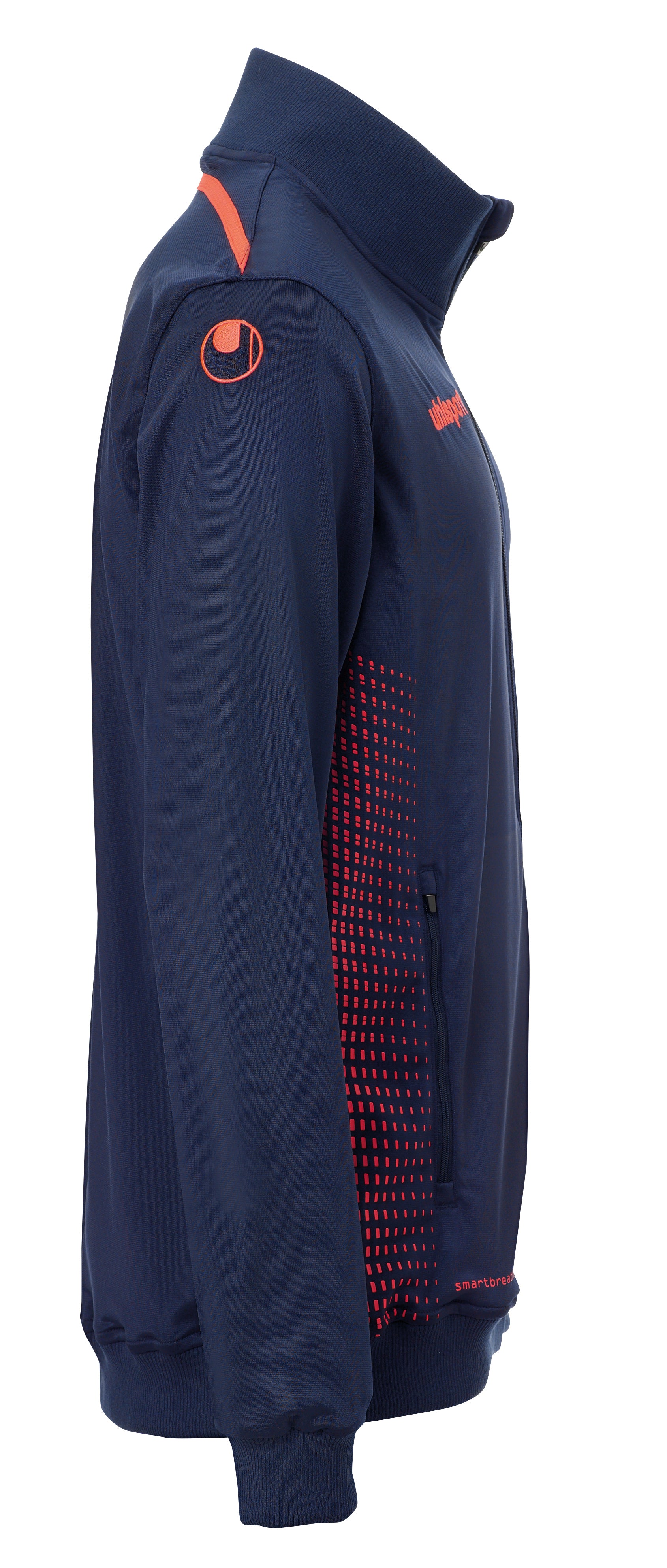 SCORE TRACK JACKET navy/fluo red