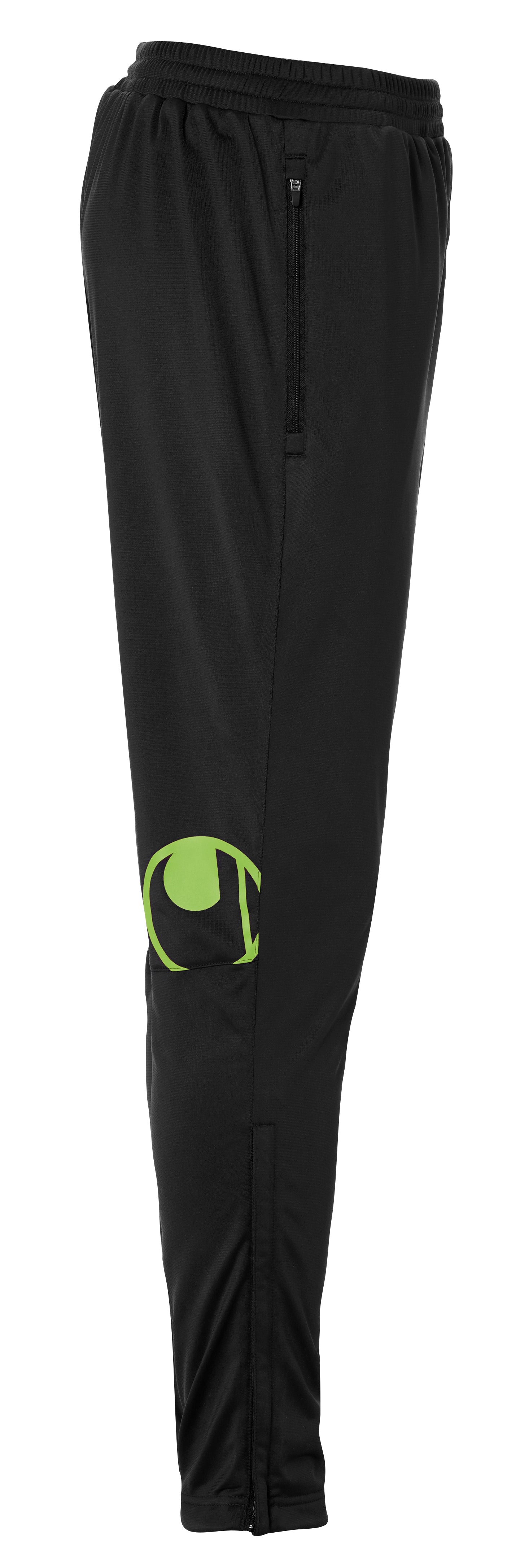 SCORE TRACK PANTS black/fluo green
