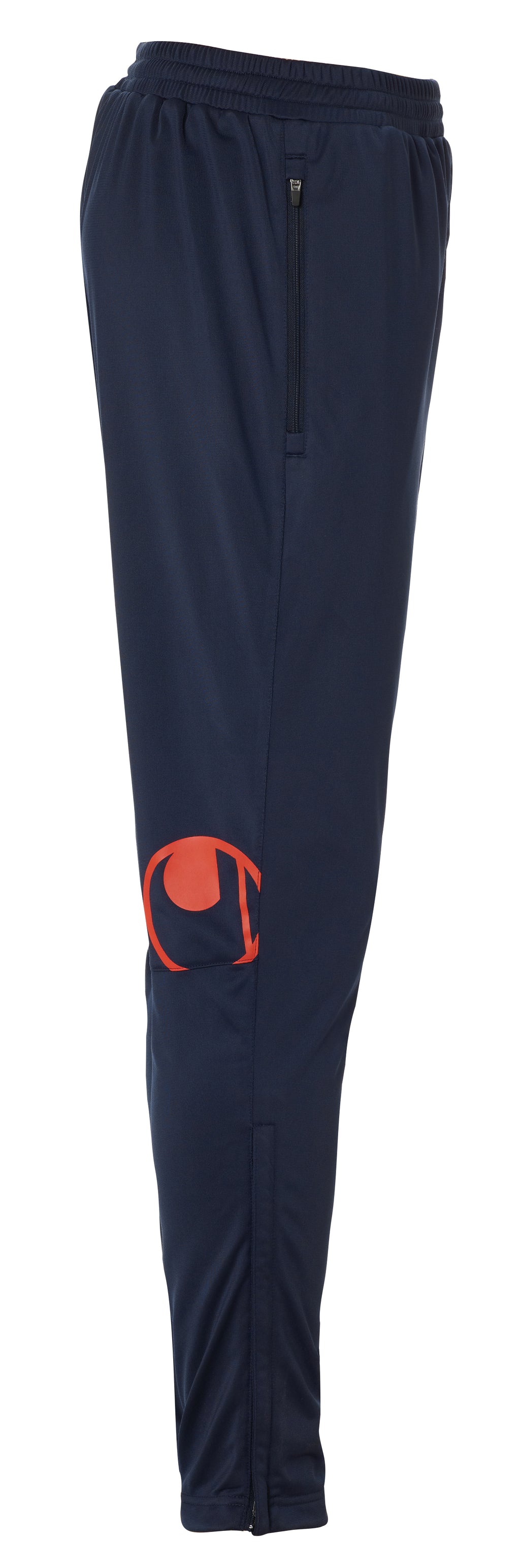 SCORE TRACK PANTS navy/fluo red