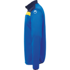 azure blue/navy/lime yell