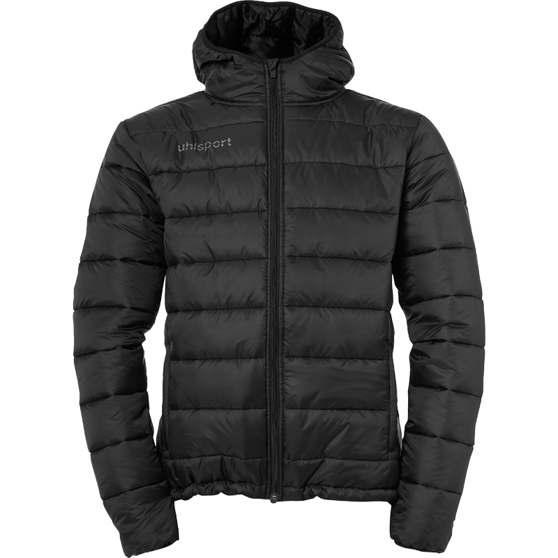 ESSENTIAL PUFFER HOOD JACKET black