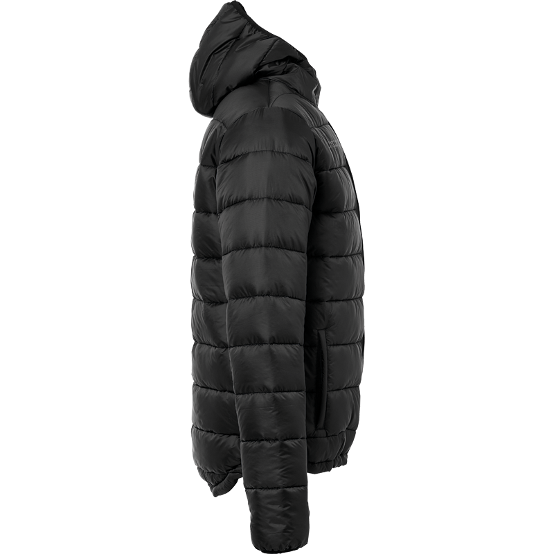 ESSENTIAL PUFFER HOOD JACKET black