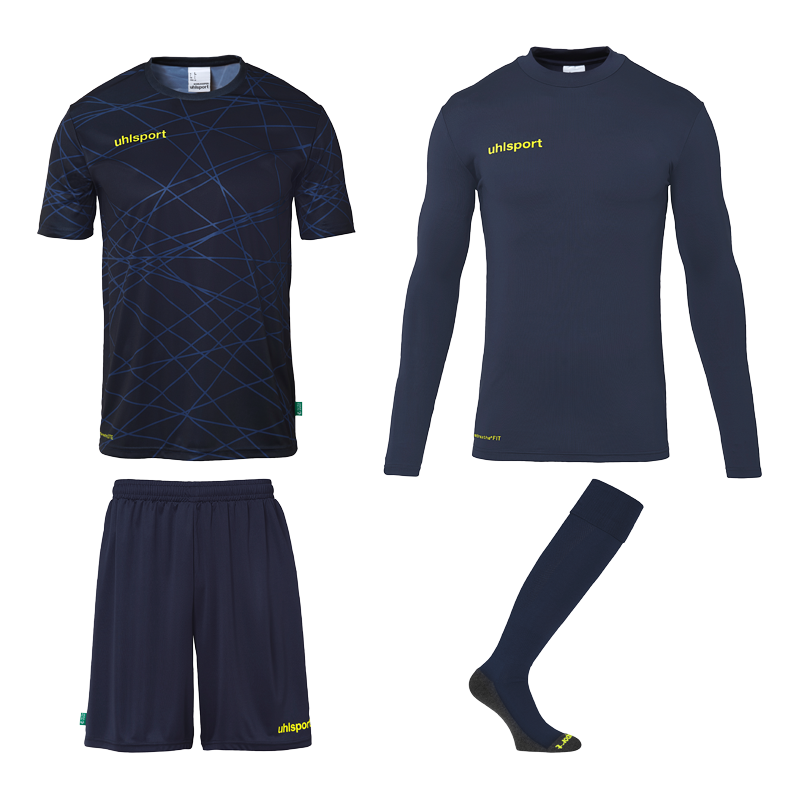 Prediction Goalkeeper Bundle navy/fluo yellow