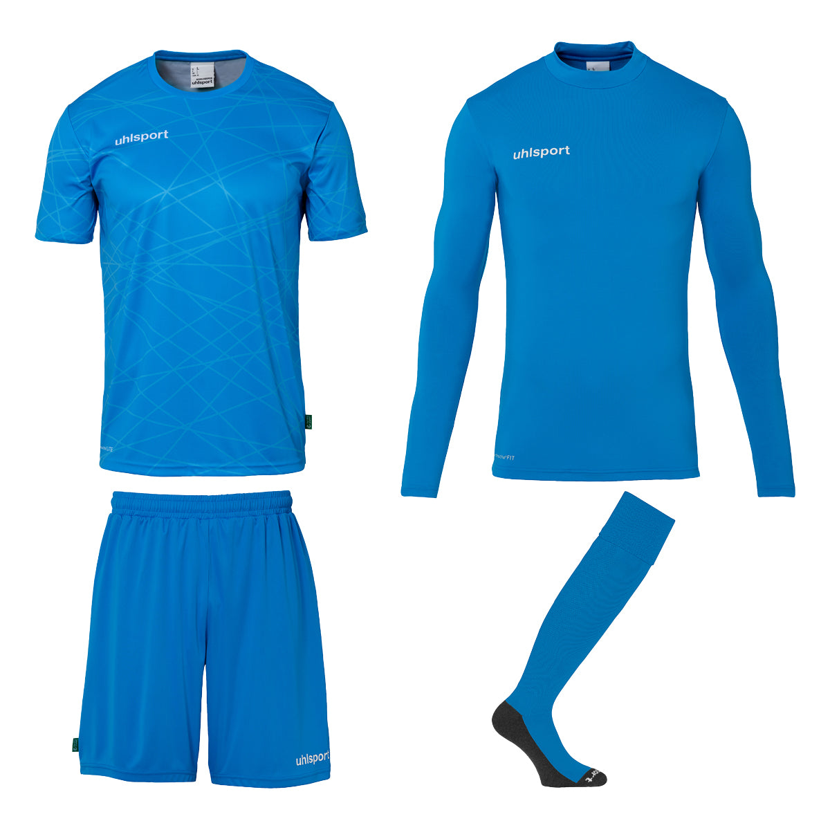 Prediction Goalkeeper Bundle fluo blue