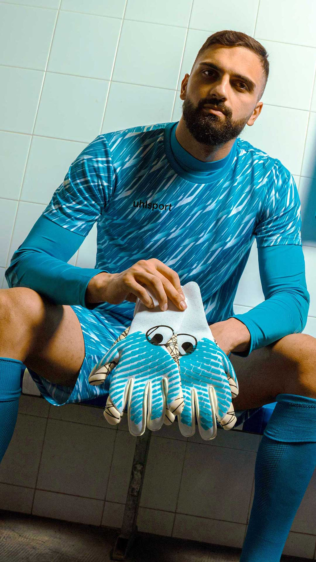 Progressive Goalkeeper Bundle cyan/white