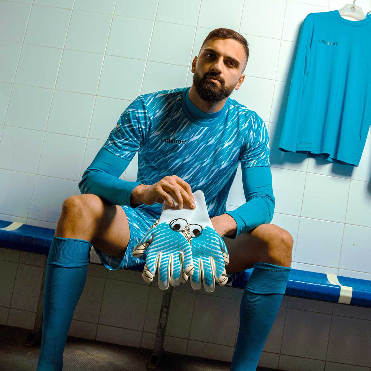 Progressive Goalkeeper Bundle cyan/white