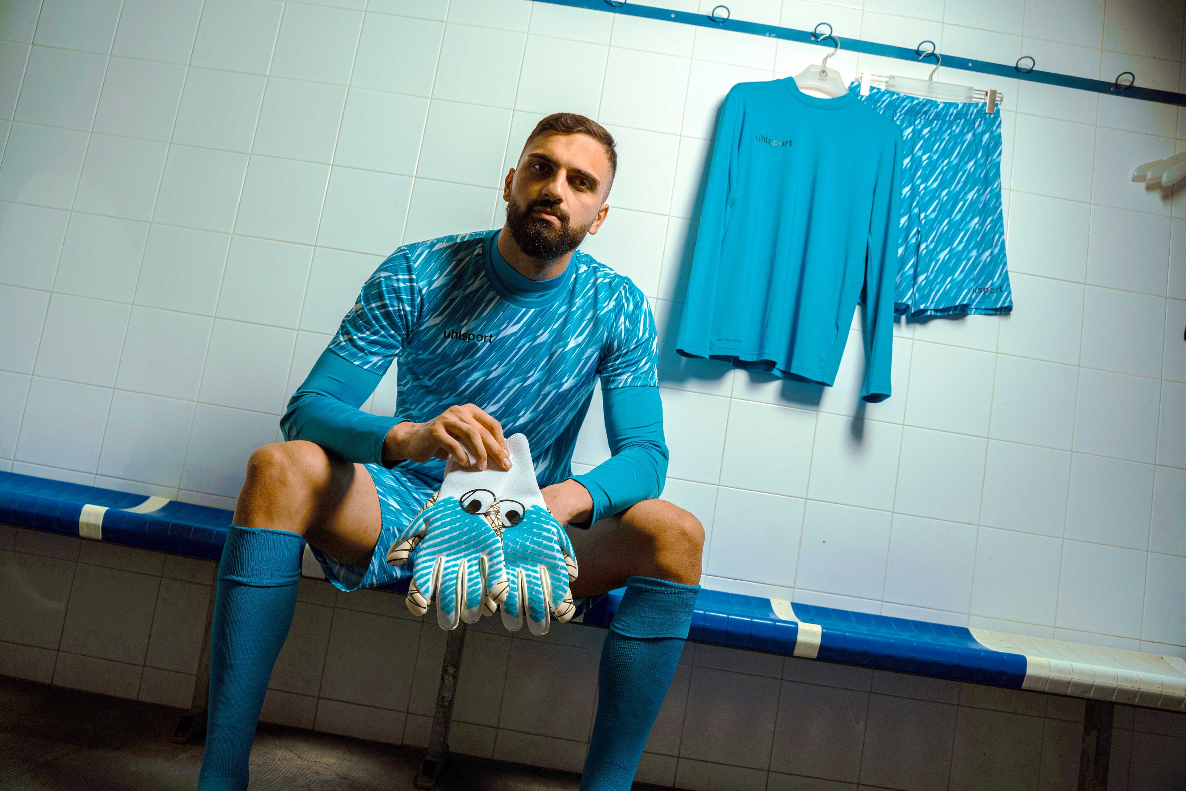 Progressive Goalkeeper Bundle cyan/white