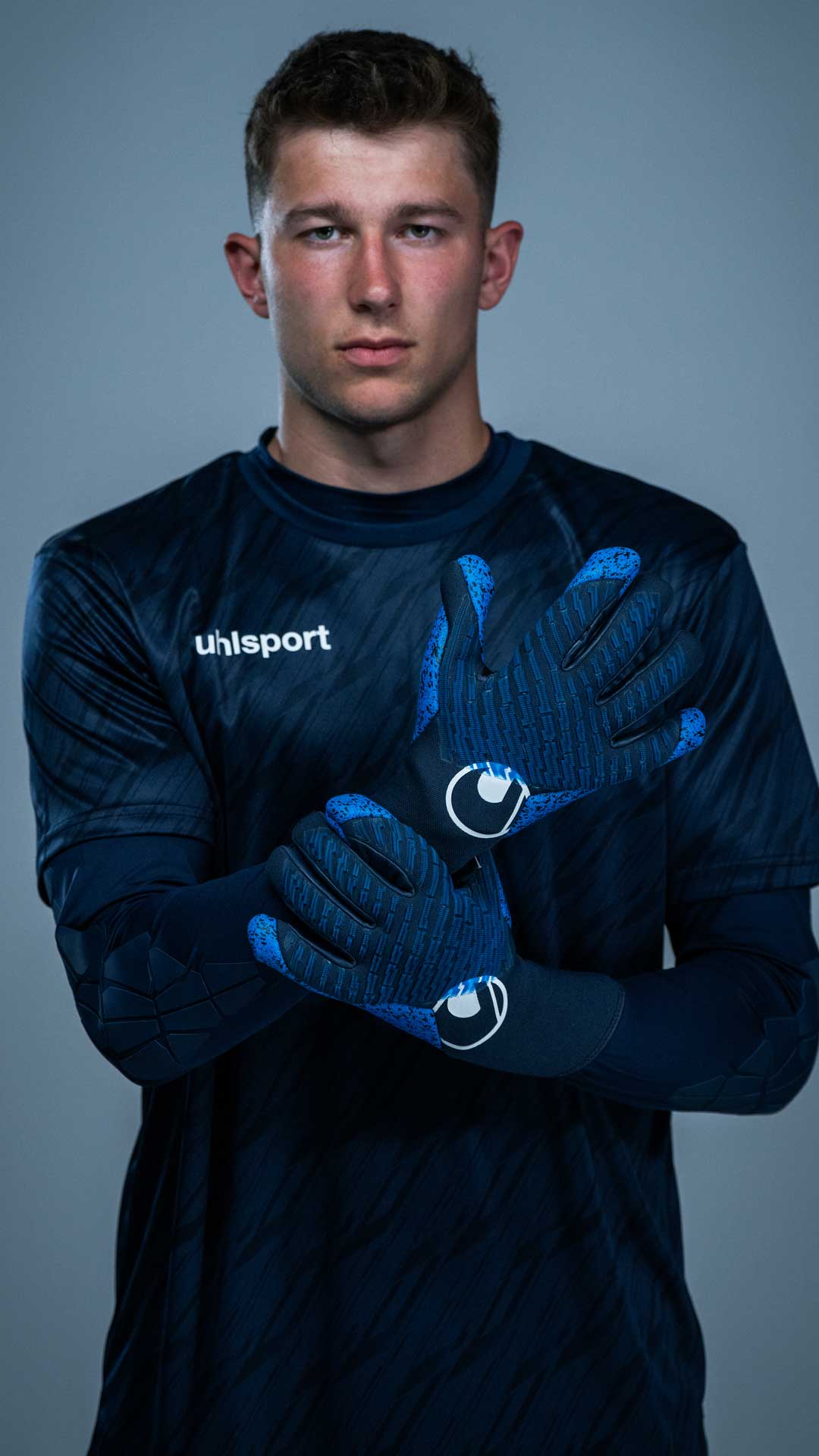 FM uhlsport Aquagrip HN navy/pacific blue/white